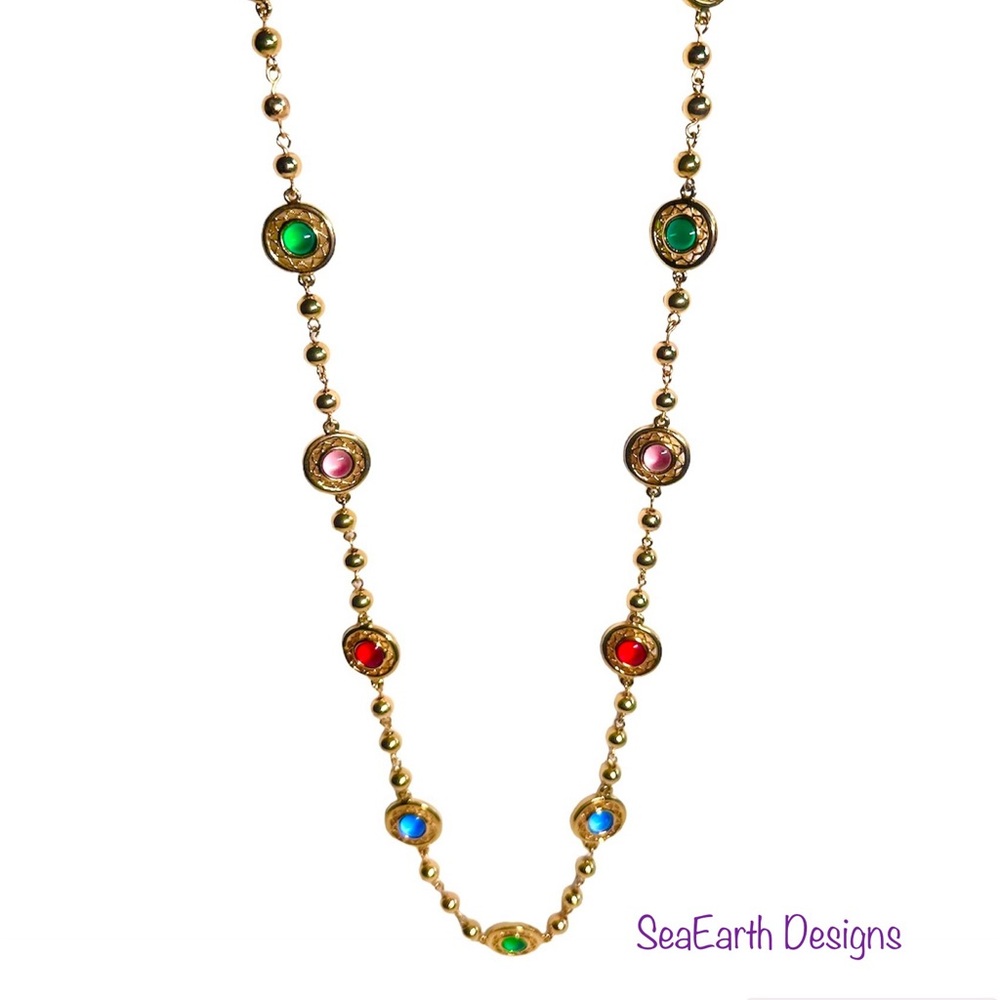 Vintage St. John designed mogul pieces necklace